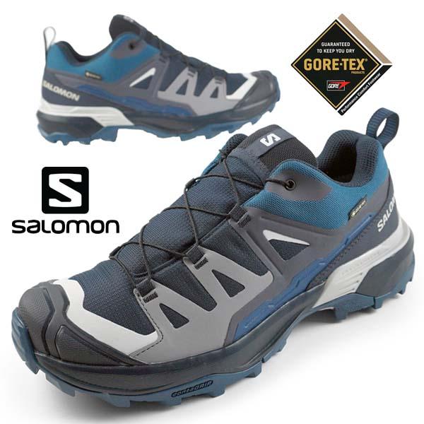 サロモン SALOMON X ULTRA 360 GTX 474534 青 ハイキング 登山靴 ゴア...