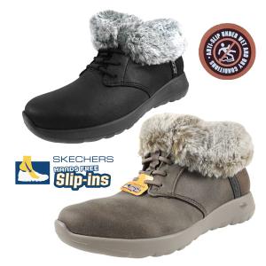 SKECHERS（スケッチャーズ） スリップインズ レディースブーツ ファー