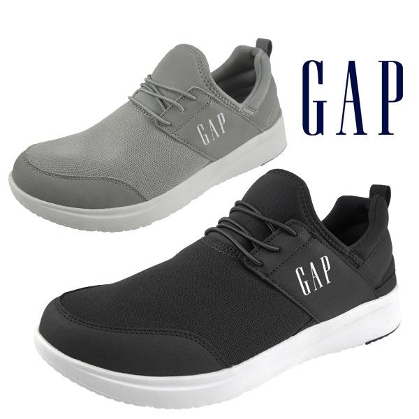 【40％OFF】 ギャップ GAP スリッポンスニーカー GPU22344 黒 灰 軽量 バンジーシ...