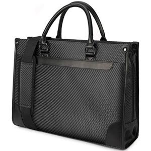 NUBILY ビジネスバッグ メンズ 就活 バッグ 2way A4対応 防水 自立 カバン 通勤 仕事 15.6型PC ブラックネイビー