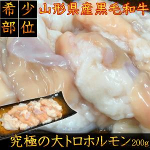 山形県産　国産黒毛和牛もつ鍋専用究極の大トロホルモン　200g
