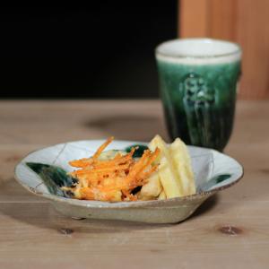 【織部・粉引 花深皿】s206 和食器 陶芸 ...の詳細画像3