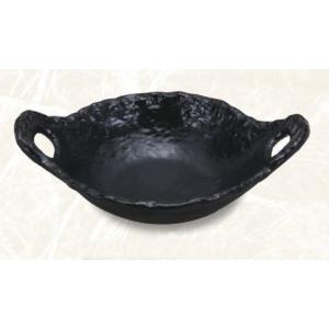 器蔵　黒釉6.0変形陶板｜matakatsu