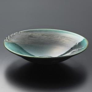 陶雅　緑釉13.7皿鉢（信楽焼）｜matakatsu