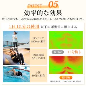 腹筋ベルト EMS ジェル不要 効果 強力モー...の詳細画像2