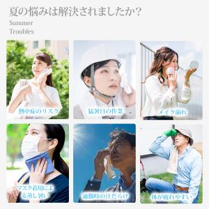 首掛け扇風機 軽量 腰掛け 携帯扇風機 600...の詳細画像3