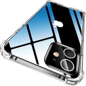 iPhone12 ケース カバー 高透明 耐衝撃 iPhone 12 mini Pro Max 5.4/6.1/6.7インチ 三層構造 黄変防止 レンズ保護 ストラップホール付き (SK-DD12TM)｜matakul