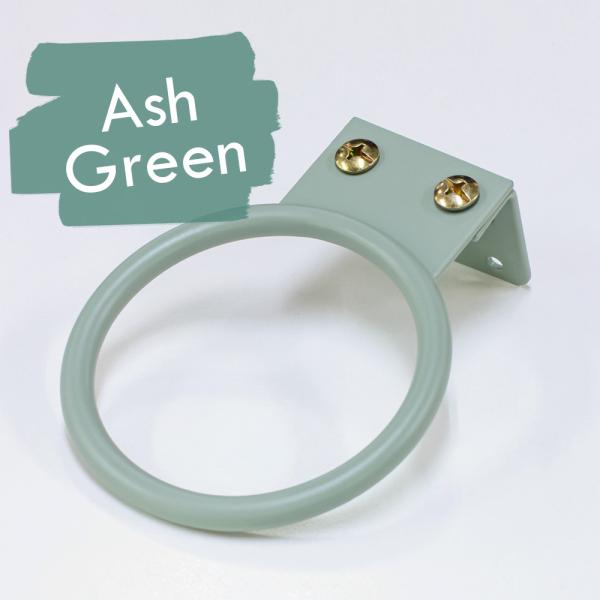 ドライヤーハンガー ホルダー アッシュグリーン 洗面 ドライヤー収納 ドライヤー入れ ドライヤー置き...