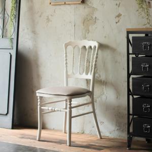 フランスアンティーク木製ナポレオンチェア/黒色ダイニングイス椅子90-227-1 フランスアンティーク木製ナポレオンチェア/黒色ダイニングイス椅子(86