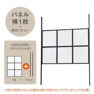 アイアンパーテーション10パネルフレーム【ブラ...の詳細画像4