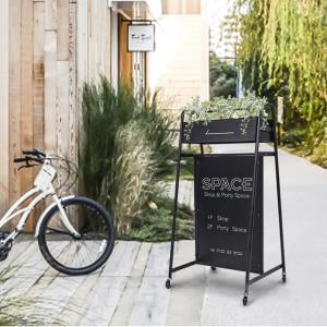 LED電飾スタンド看板 屋外用 店舗用看板 スチール 光る キャスター付き