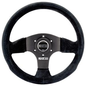 Sparco ステアリング 350mm ホーンボタン付き SPARCO（スパルコ） ステアリング R350 （レザー） 350φ フラット