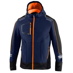 SPARCO（スパルコ） パーカー TECH HOODED FULL ZIP ネイビーx