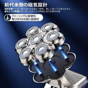 スキンヘッド用シェーバー スキンヘッド シェーバー Beedove 7D 磁気インターフェース式 スキンヘッド用電気シェーバー メンズシェーバー