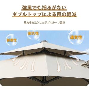 ガーデンパラソル パラソル 大型 風に強い (...の詳細画像3