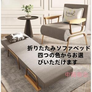 折り畳みソファベッド ソファ 1人掛け コンパ...の詳細画像1