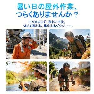 空調ウェア ファン付きベスト 長袖対応 冷却服...の詳細画像1