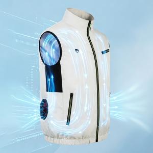 空調ウェア ファン付きベスト 長袖対応 冷却服...の詳細画像4
