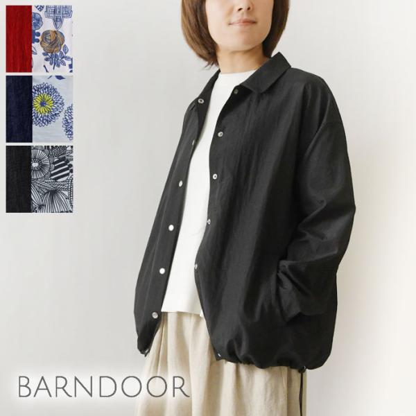 ジャケット レディース BARNDOOR バーンドア ナイロン 裏プリント コーチ ジャケット 12...