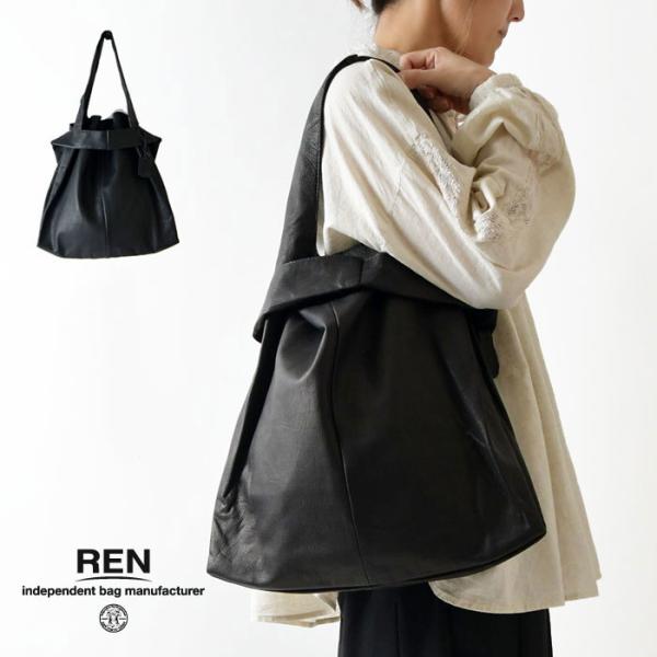 10%OFFクーポン トートバッグ REN レン 2WAYレザーレジバッグ FUKURO フクロ (...