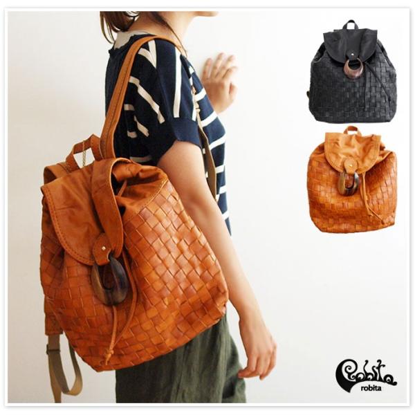 リュック バッグ レディース robita ロビタ  メッシュ レザー リュック an171 ショル...