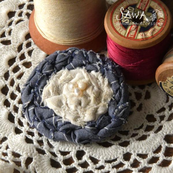 10%OFFクーポン ブローチ レディース SAWA サワ 2色 サークル 淡水パール ブローチ  ...