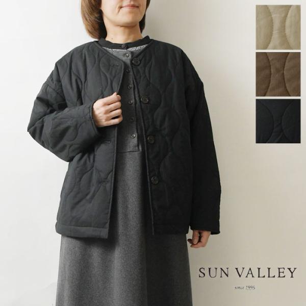 SALE 30%OFF SUN VALLEY サンバレー コットン ローン 中綿 キルティング ノー...