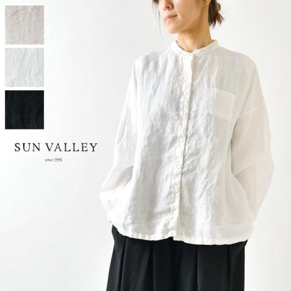 10%OFFクーポン シャツ レディース SUN VALLEY サンバレー フレンチリネン 日本製品...