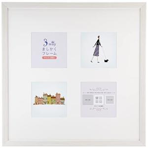 万丈 VANJOH 3wayましかくフレーム 30角 ホワイト 106334