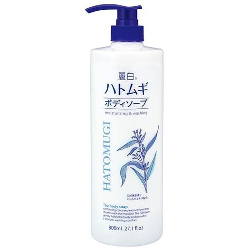 麗白 ハトムギ ボディソープ 本体（800ｍL）/ 熊野油脂