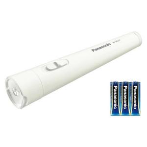 パナソニック 乾電池エボルタNEO付き LED懐中電灯 BF-BG01N-W ×1個の商品画像