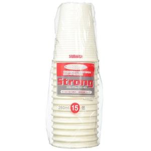 ストロングカップ エンボス 260mL(15個...の詳細画像1