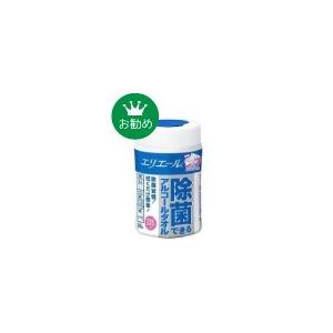 (送料無料)(まとめ買い・ケース販売)エリエール除菌できるアルコールタオル 本体100枚（12個セット）/ 大王製紙