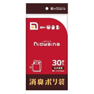 ニオワイナ ゴミ袋 消臭袋 3L ヘッダー付き 1パック（30枚入）/ 日本サニパック