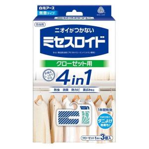 ミセスロイド クローゼット用 1年防虫 無香料（3個入）/  白元アース｜matinozakka