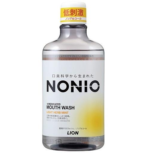 NONIO ノニオ マウスウォッシュ ノンアルコール ライトハーブミント（600mL）/ ライオン