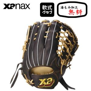 【湯もみ加工無料】ザナックス　xanax　軟式グラブ　トラスト　BRG24PG1T-90C94　野球軟式グラブ　外野手用｜matsubarasports