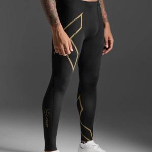 2XU(ツータイムズユー) 2XU MCS RUN COMP TIGHT W BACK MA5305B-BLKGRF ランニングタイツ BLK/GRF コンプレッションタイツ
