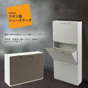 artplast ラタン調 シューズラック W...の詳細画像1
