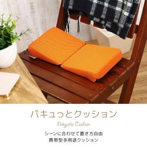 日本製 携帯型多用途クッション パキュッとクッ...の詳細画像1