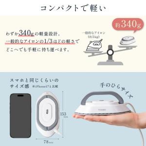 サンコー THANKO ミニ アイロン 海外対...の詳細画像3