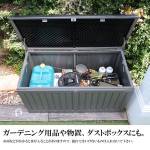木目調樹脂ストッカー ベンチストッカー 270...の詳細画像2