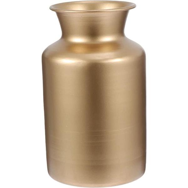 ゴールデンメタル花瓶ゴールドメタルアンティーク花瓶 北欧 小花花瓶オフィスリビングルームベッドミニ卓...