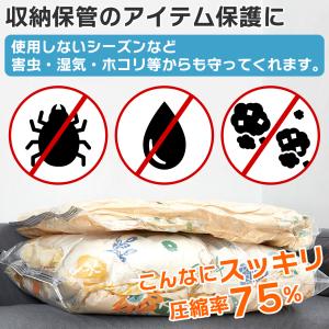 布団圧縮袋 布団収納袋 衣類収納袋 圧縮袋 掃...の詳細画像5