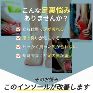 インソール 中敷き スポーツ o脚 スニーカー...の詳細画像2