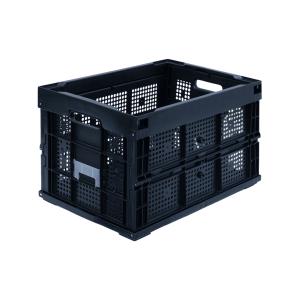 松本産業 折りたたみコンテナ 網目 50L ブラック ( 50ABL