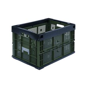 松本産業 折りたたみコンテナ 75L ブラック ( 75BL ) カードホルダー