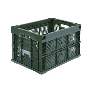 松本産業 折りたたみコンテナ 75L ブラック ( 75BL ) カードホルダー