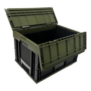 松本産業 折りたたみコンテナ フタ付き 50L ネイビー ( F50N ) カード