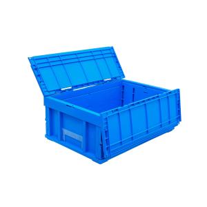 松本産業 折りたたみコンテナ 32L ブルー ( 32B ) カードホルダー付き